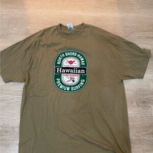 Vintage Hanes Mens Hawaiian North Shore Hawaii Premium Surfing T-shirt Size 2XL